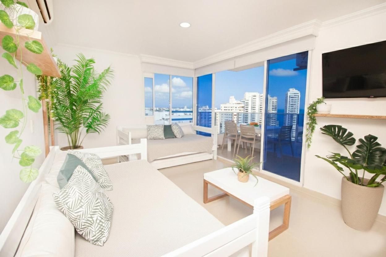 Con Vista Al Mar, Cerca A Bocagrande Apartamento *