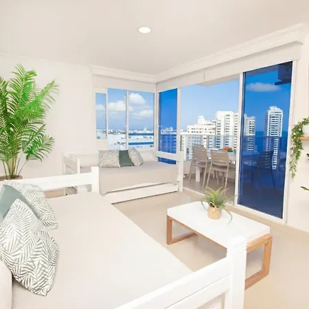 Con Vista Al Mar, Cerca A Bocagrande Apartamento *