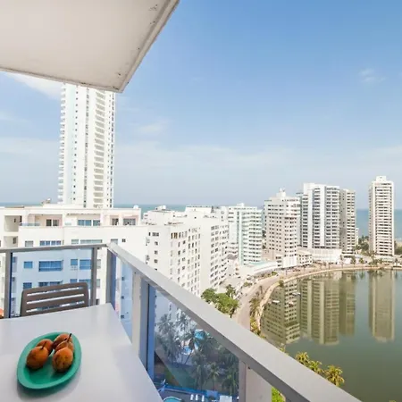 Apartamento Con Vista Al Mar, Cerca A Bocagrande